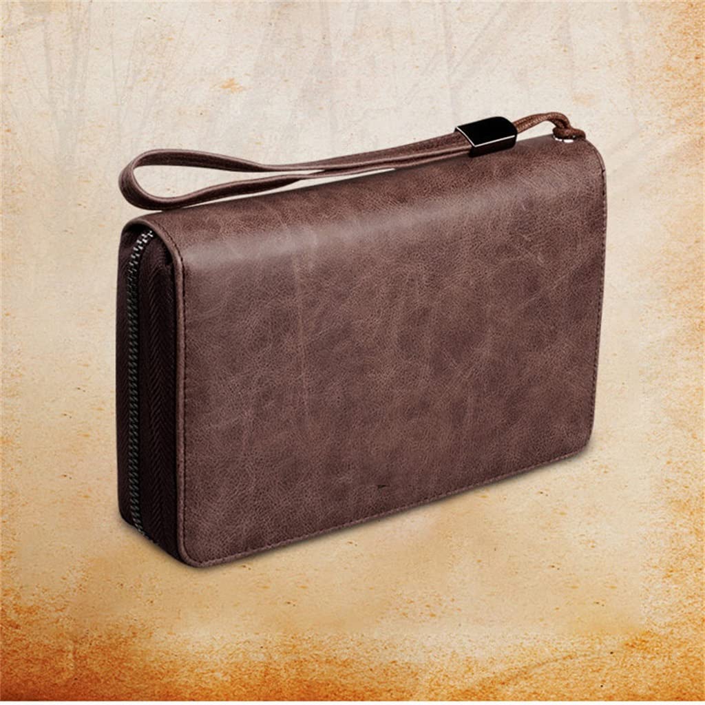 Large Capacity RFID Blocking Zippered Card Holder for Men & Women - Multiple Card Slots Business ID Credit Card Organizer (Color A) - Perfect for Travel, Office & Everyday Use
