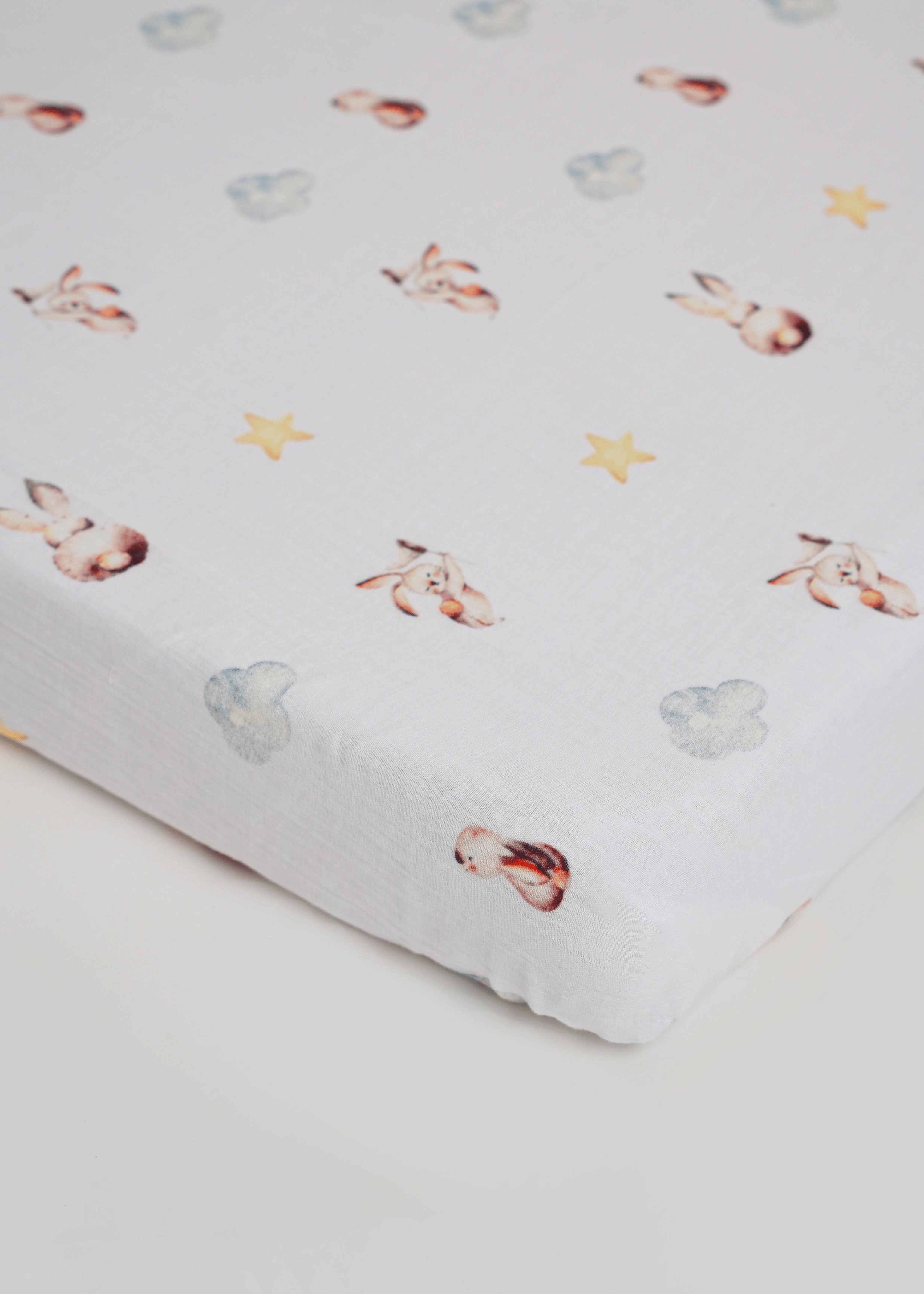 Up in the Clouds Complete Cot Bedding Set with Soft Bumper - Premium Nursery Crib Bedding for Baby Boys & Girls - Perfect for Newborns, Infants & Toddlers