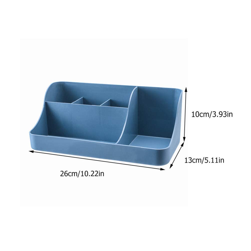 2-Pack Cosmetic Storage Boxes & Desktop Organizers - Multi-Compartment Makeup Organizer Baskets for Vanity, Bathroom & Home Organization - Perfect for Storing Cosmetics, Jewelry & Office Supplies