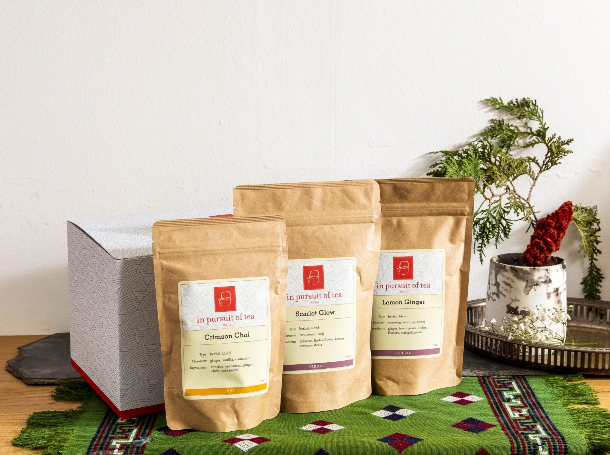 Premium Exotic Herbal Gift Set - Organic Herbal Tea & Wellness Bundle - Perfect for Relaxation, Gifts & Aromatherapy