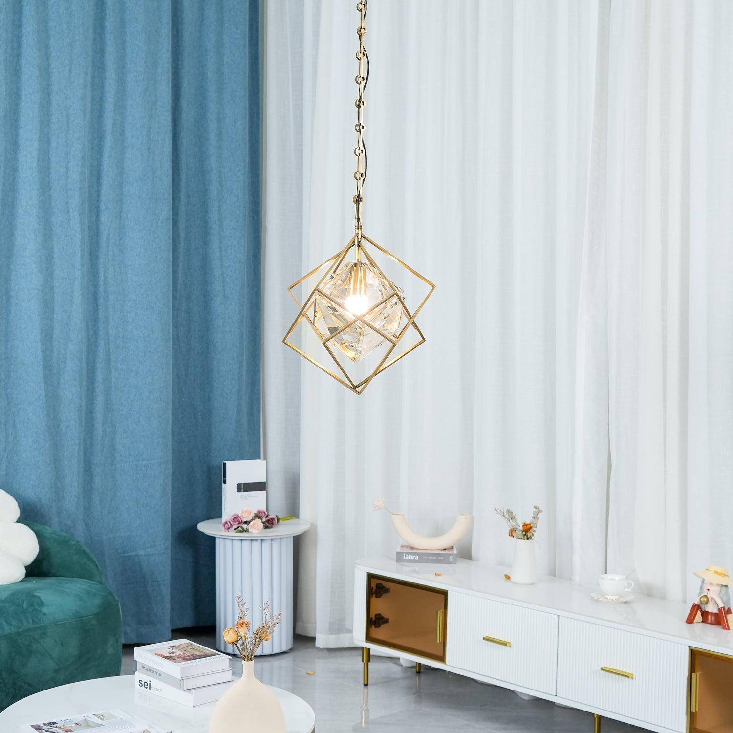 Modern LED Pendant Light Fixture - Adjustable Hanging Chandelier for Kitchen Island, Dining Room & Bedroom Lighting