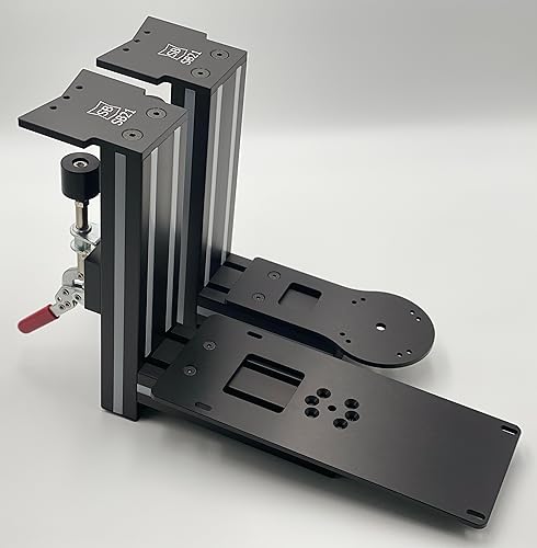 Flight Simulator Joystick Desk Mount - Compatible with Thrustmaster Warthog, Winwing Orion, VKB & Virpil Sticks & Throttles - Heavy Duty HOTAS Mount System with Dust Cover (A+B Set) - Perfect for Flight Simulation Gaming & Cockpit Setup
