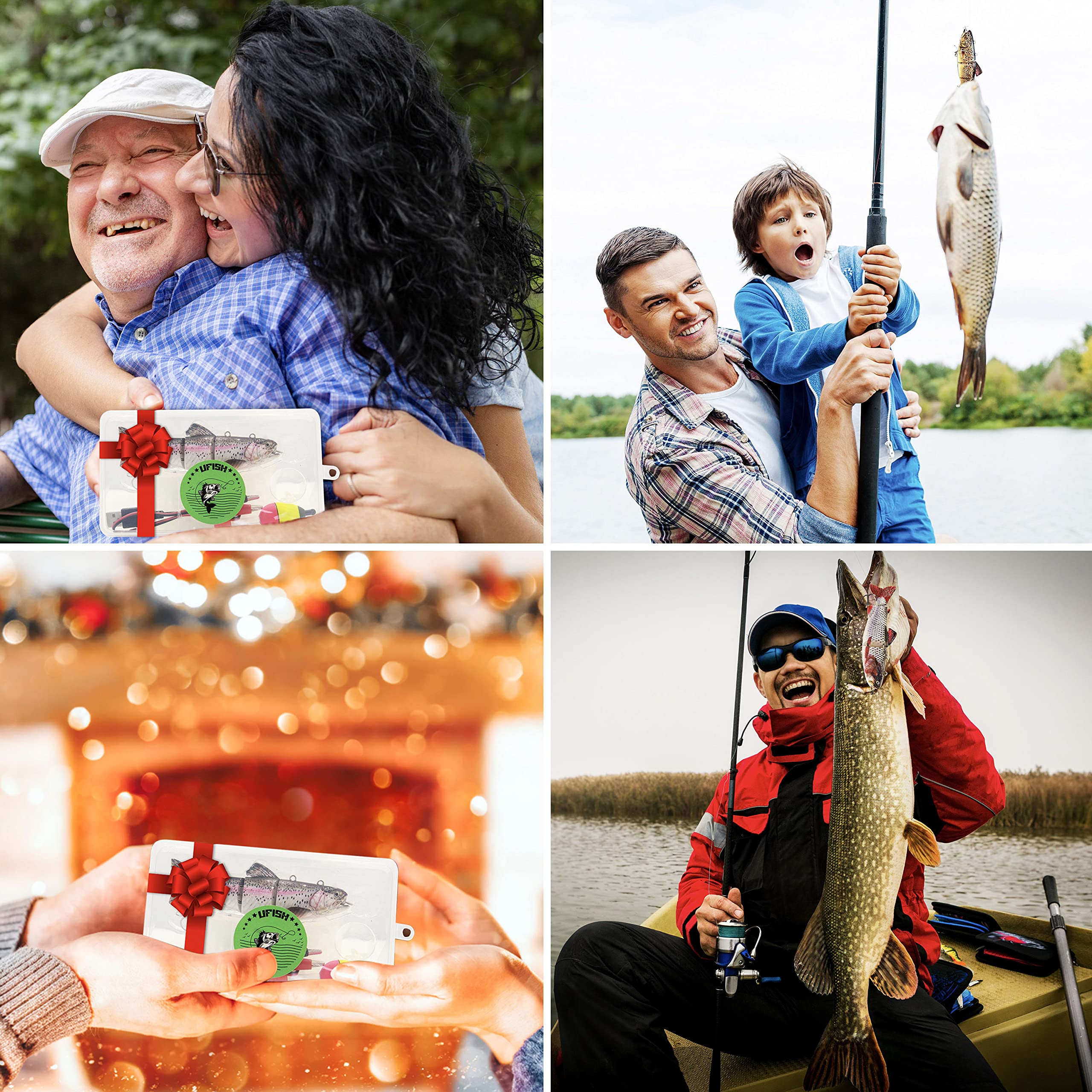 Premium Electric Fishing Lure - Multifunctional Poppers & Animated Swimbait for Bass, Trout & Saltwater Fishing | High-Quality Artificial Bait for Freshwater & Ocean Fishing | Perfect for Kayak, Boat & Shore Fishing Adventures