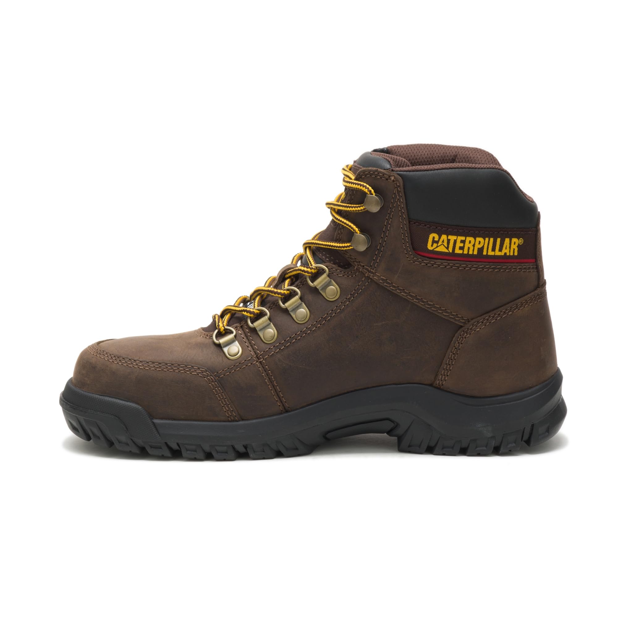 Cat Footwear Men's Outline Steel Toe Work Boot - Durable Safety Shoes for Construction, Warehouse & Outdoor Work | Slip-Resistant & Comfortable Work Boots for Men