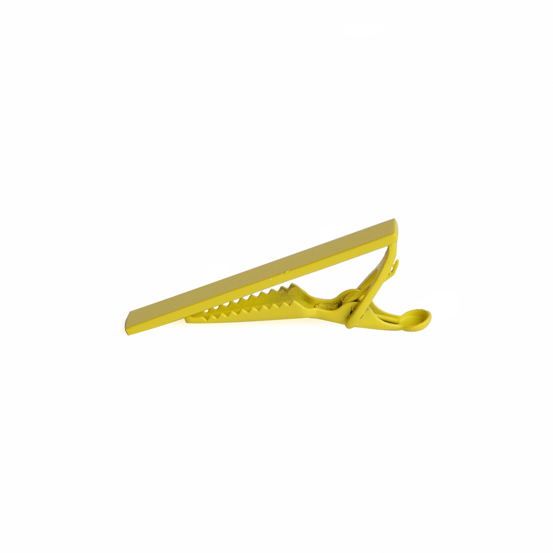 Elegant Yellow Tie Clip for Men - Classic Necktie Accessory for Business, Weddings & Formal Events