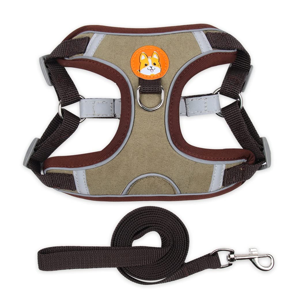 Reflective Dog Harness - Breathable Pet Vest for Small Dogs, Outdoor Walking
