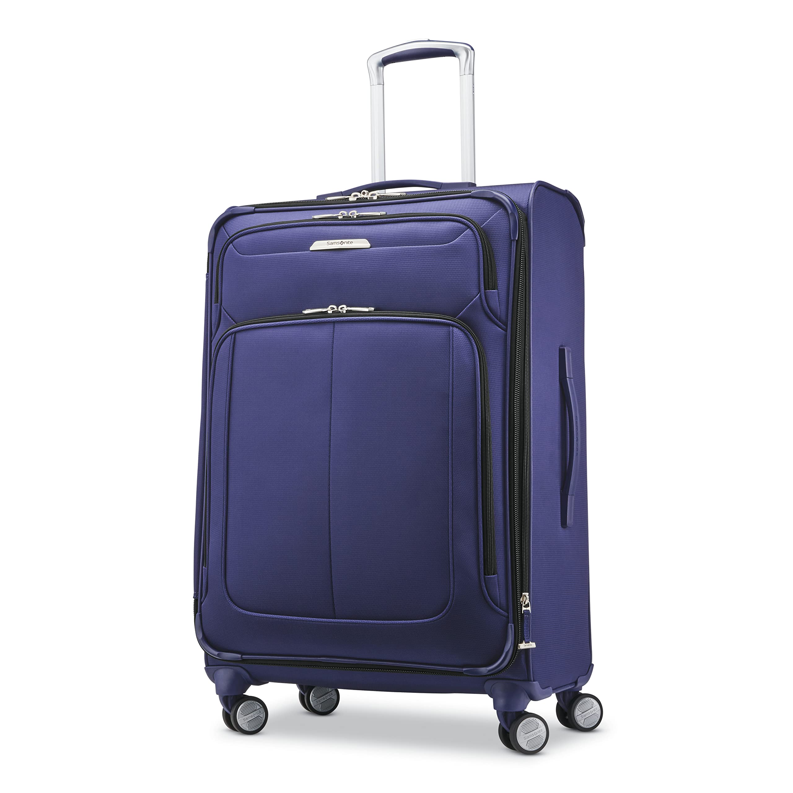 Samsonite Solyte DLX Softside Expandable Luggage Set with 360° Spinner Wheels, 3-Piece (20/25/29 Inch) - Lightweight Durable Suitcase for Travel, Iris Blue | Perfect for Business Trips, Vacations & Family Getaways