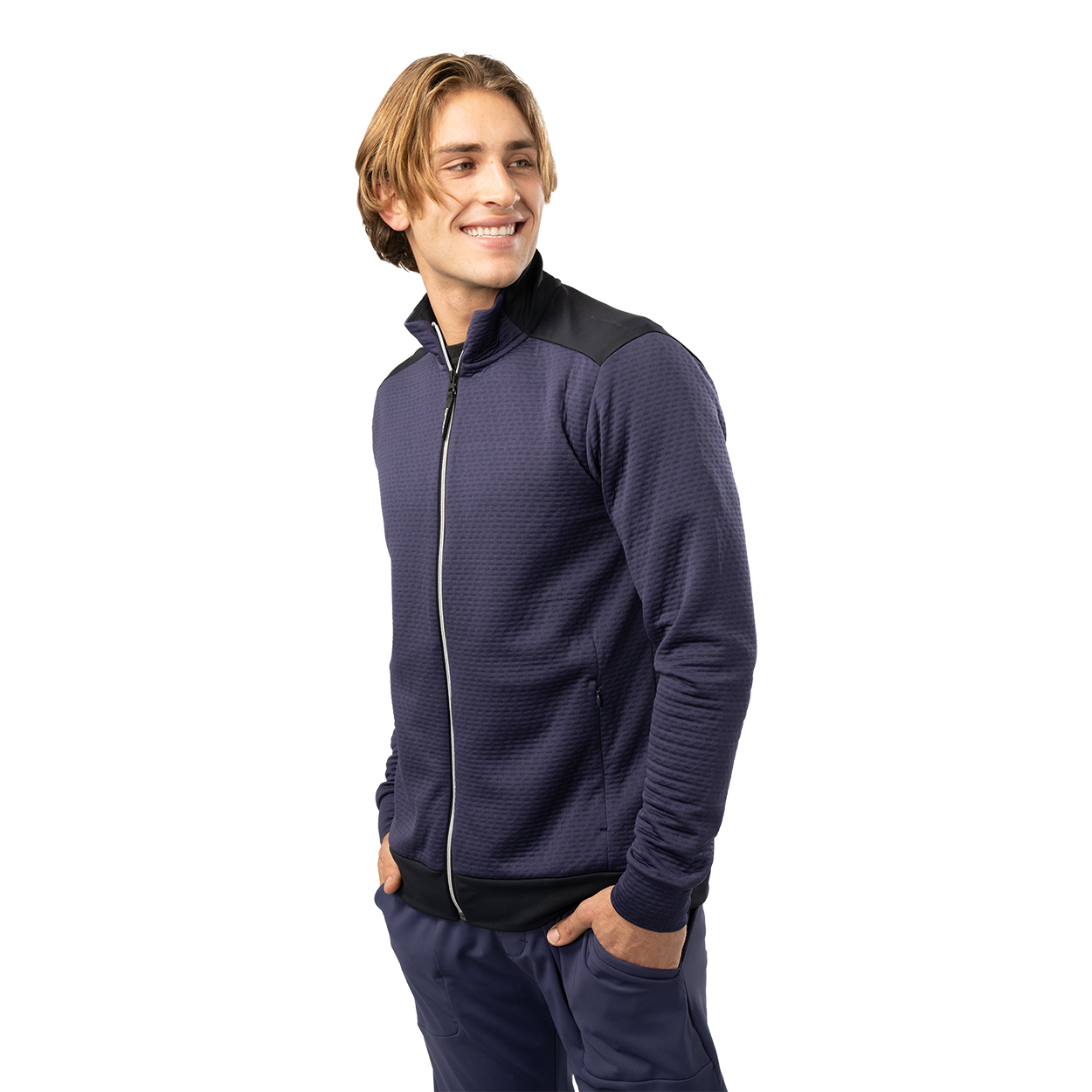 Bauer FLC Textured Full Zip Senior Hockey Jacket - Lightweight & Durable for On-Ice & Off-Ice Training