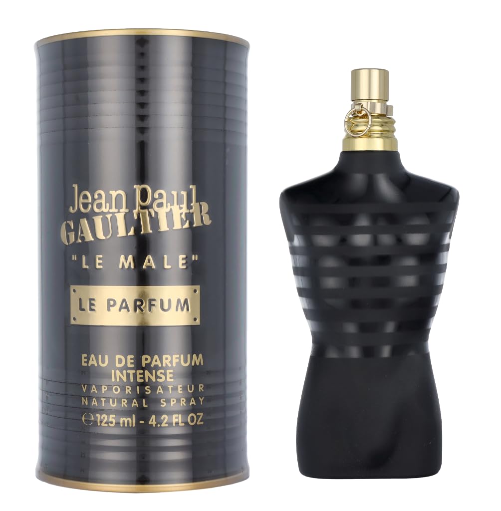 Jean Paul Gaultier Le Male Le Parfum for Men - 4.2 oz Eau de Parfum Intense Spray | Long-Lasting Fragrance for Date Night & Special Occasions