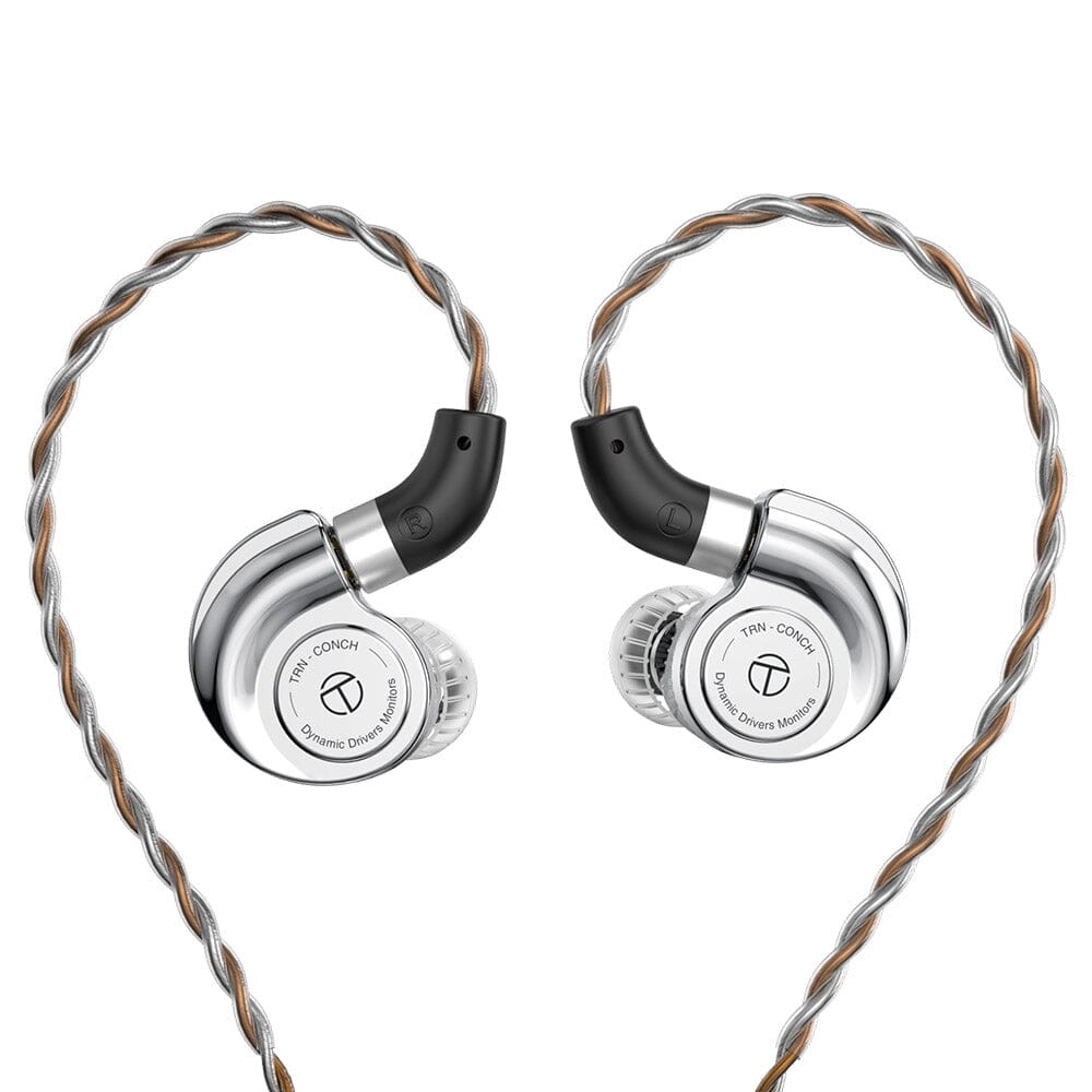 TRN Conch High Performance DLC Diamond Diaphragm Dynamic In-Ear Monitors - Professional Studio Earphones for Musicians, Audiophiles & Gaming Enthusiasts