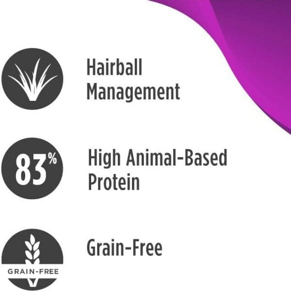 Nulo Freestyle Grain-Free Adult Dry Cat Food for Hairball Control - 5lb Bag | Healthy Digestion & Shiny Coat for Indoor Cats