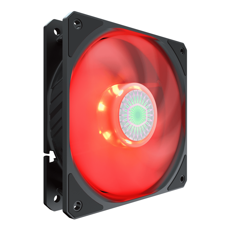 Cooler Master MFX B2DN 18NPR R1 CM SICKLEFLOW 120 PWM High Performance PC Cooling Fan with Red LED - Quiet Operation, 2 Year Warranty - Perfect for Gaming PCs, Workstations, and PC Case Cooling