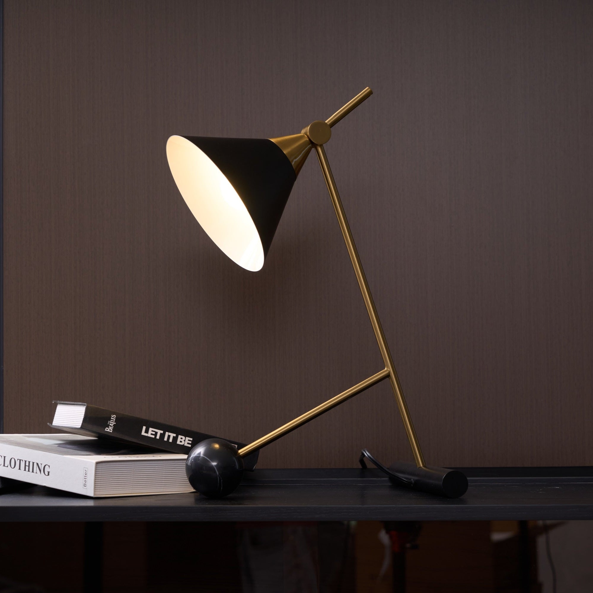 Cleo Table Lamp - Modern LED Desk Light with Adjustable Brightness for Home Office, Bedroom & Study Room - Perfect for Reading, Working & Decor