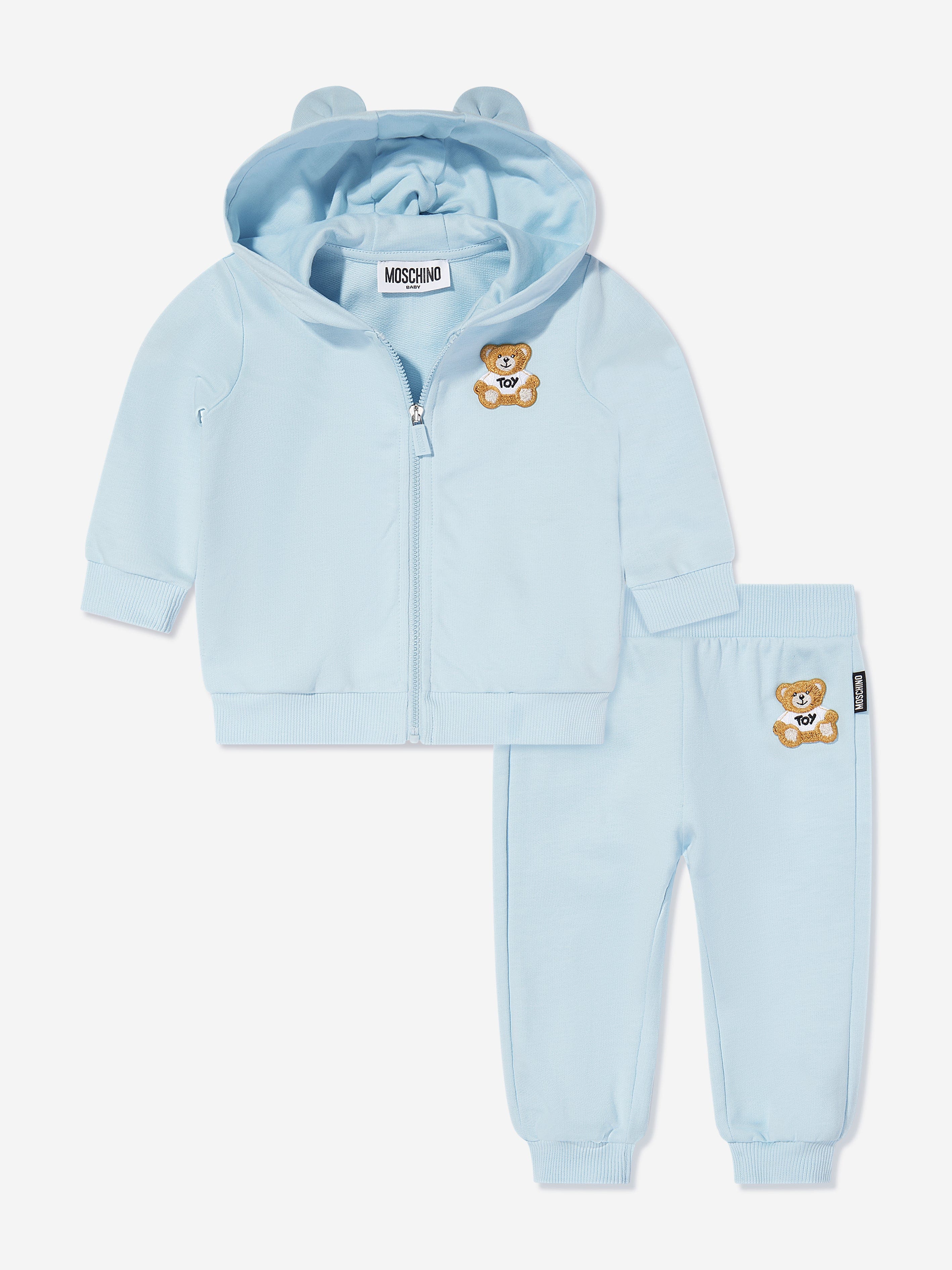 Adorable Blue Baby Teddy Bear Tracksuit - Soft & Cozy 2-Piece Outfit for Infants | Perfect for Playtime, Photo Shoots & Winter Comfort