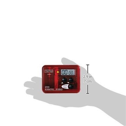 Continuous Alarm Timer - Digital Countdown Timer with Loud Alarm for Kitchen, Gym & Study | Rechargeable & Portable