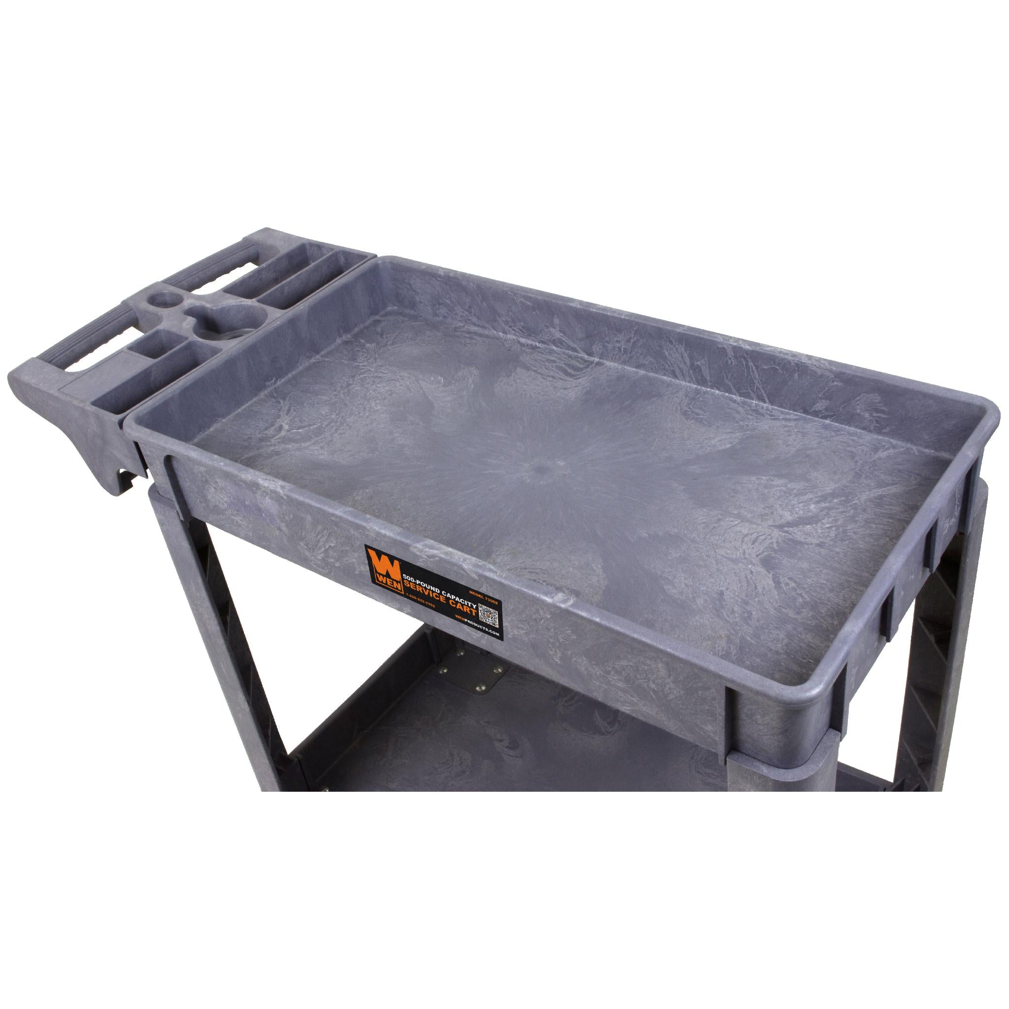 WEN 73002 Heavy Duty 500 lb Capacity 40x17 Inch Utility Service Cart - Perfect for Warehouse, Workshop & Home Organization