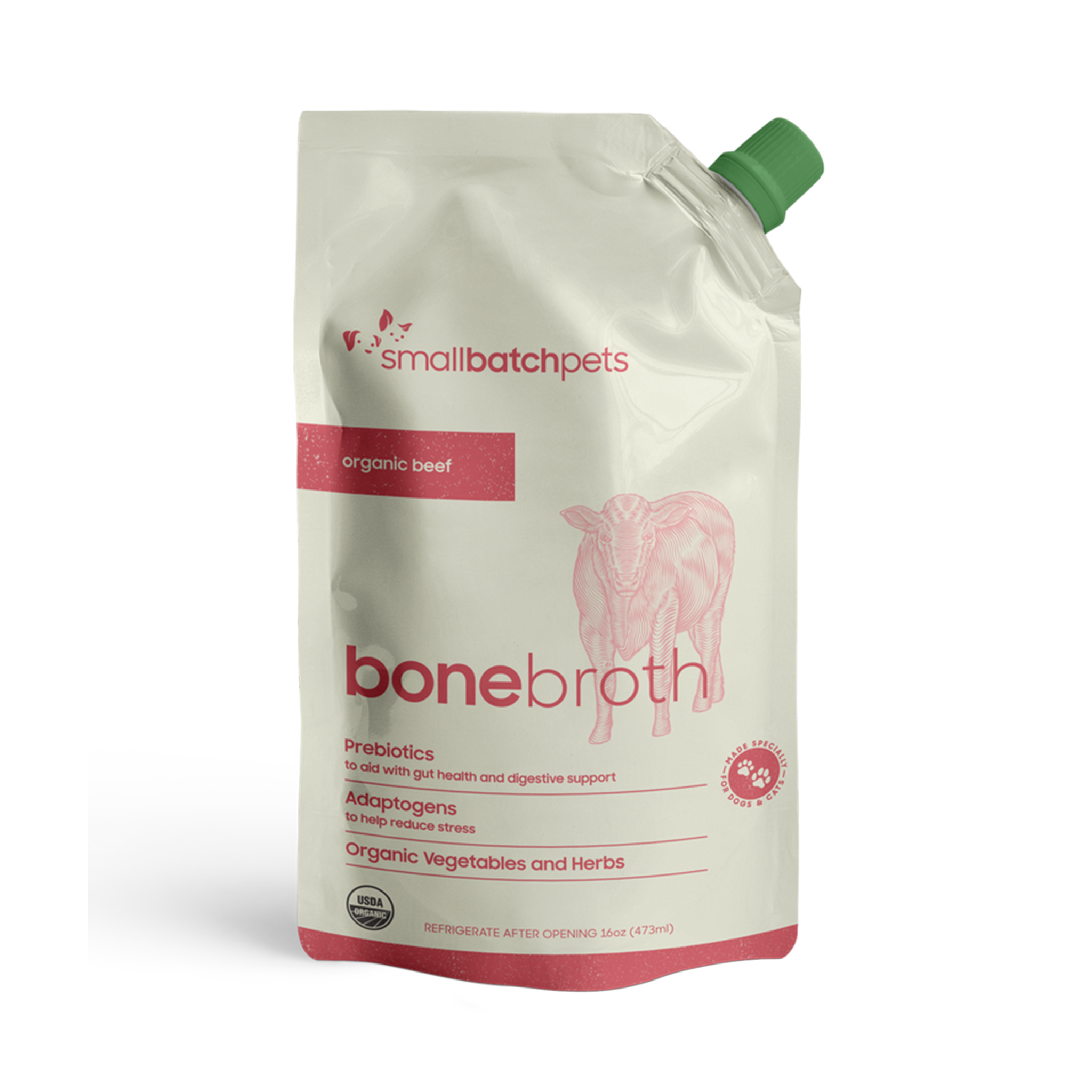 SmallBatch Pets Shelf Stable Beef Bone Broth for Dogs - Nutrient-Rich Dog Food Topper & Hydration Supplement - Perfect for Senior Dogs, Picky Eaters & Post-Surgery Recovery