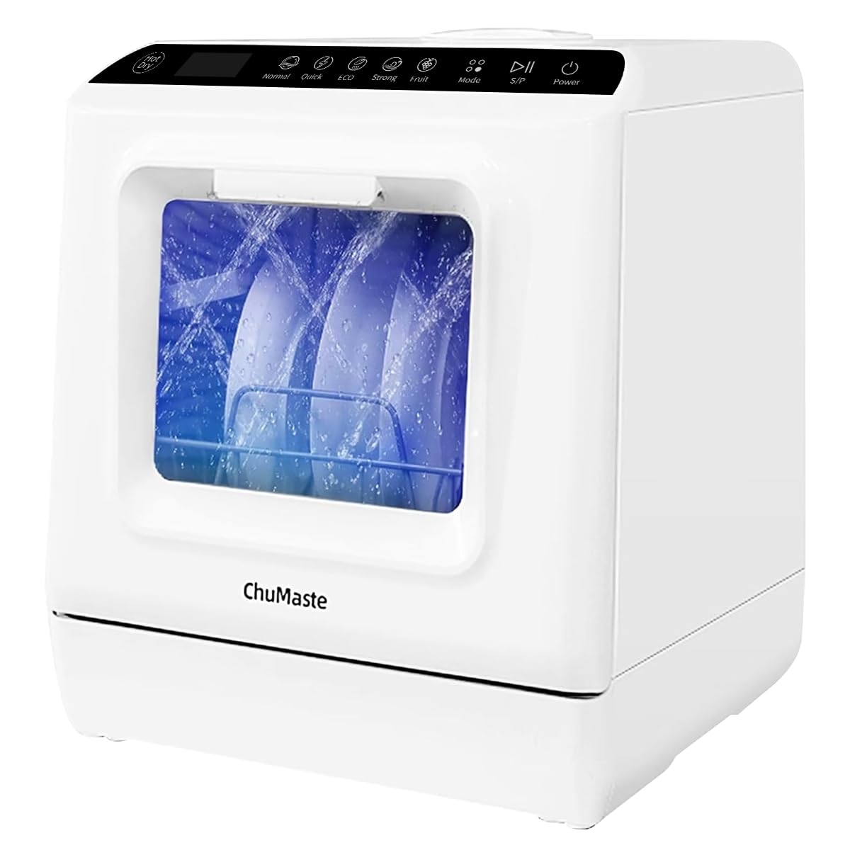 Compact Countertop Dishwasher with 5 Wash Programs & Built-in Water Tank | Portable Tap Connection | Ideal for Apartments, Dorms, RVs & Small Kitchens | Space-Saving & Energy Efficient