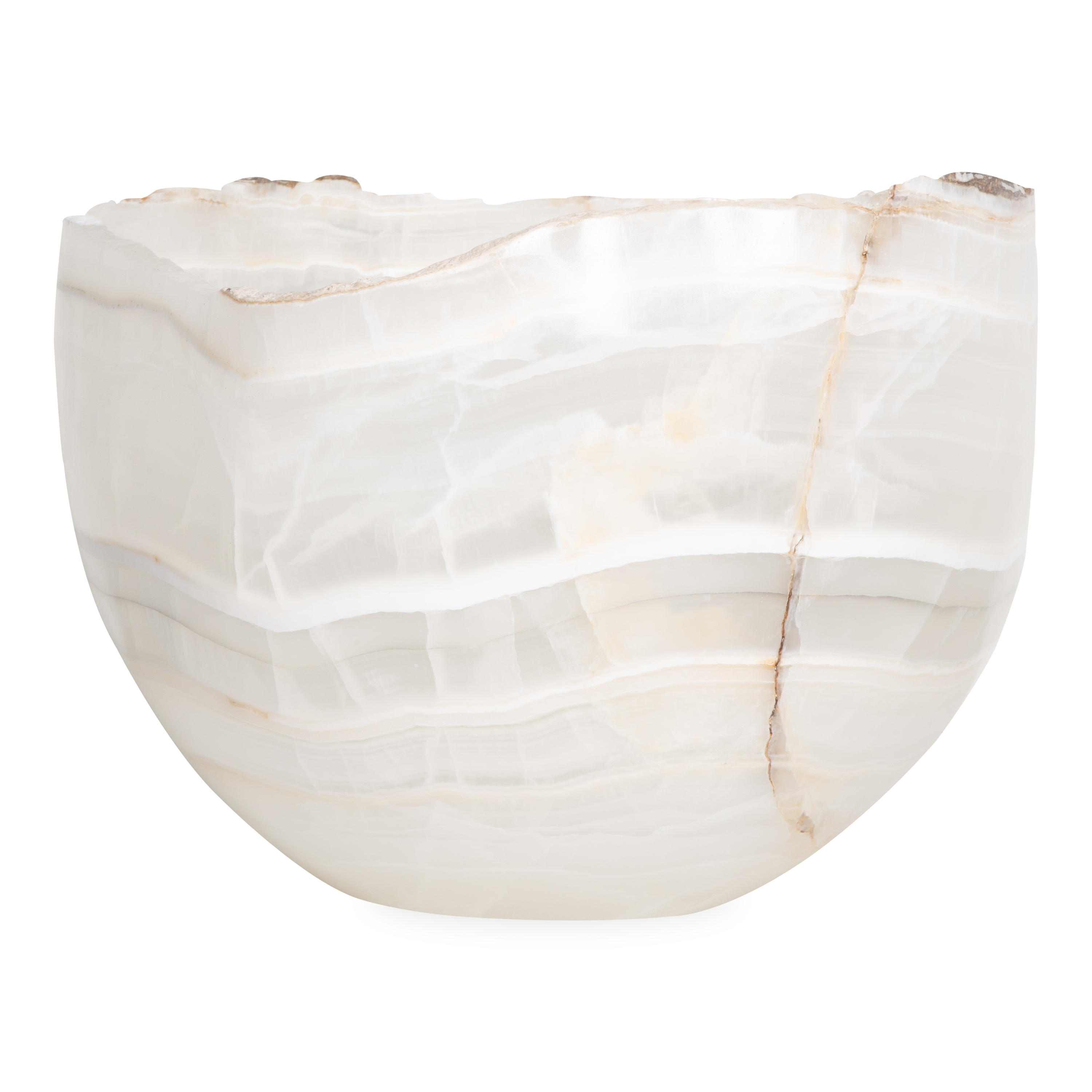 Large Onyx Bowl - Handcrafted Stone Serving Bowl for Fruits, Nuts & Decor | Perfect for Entertaining, Kitchen & Home Decor