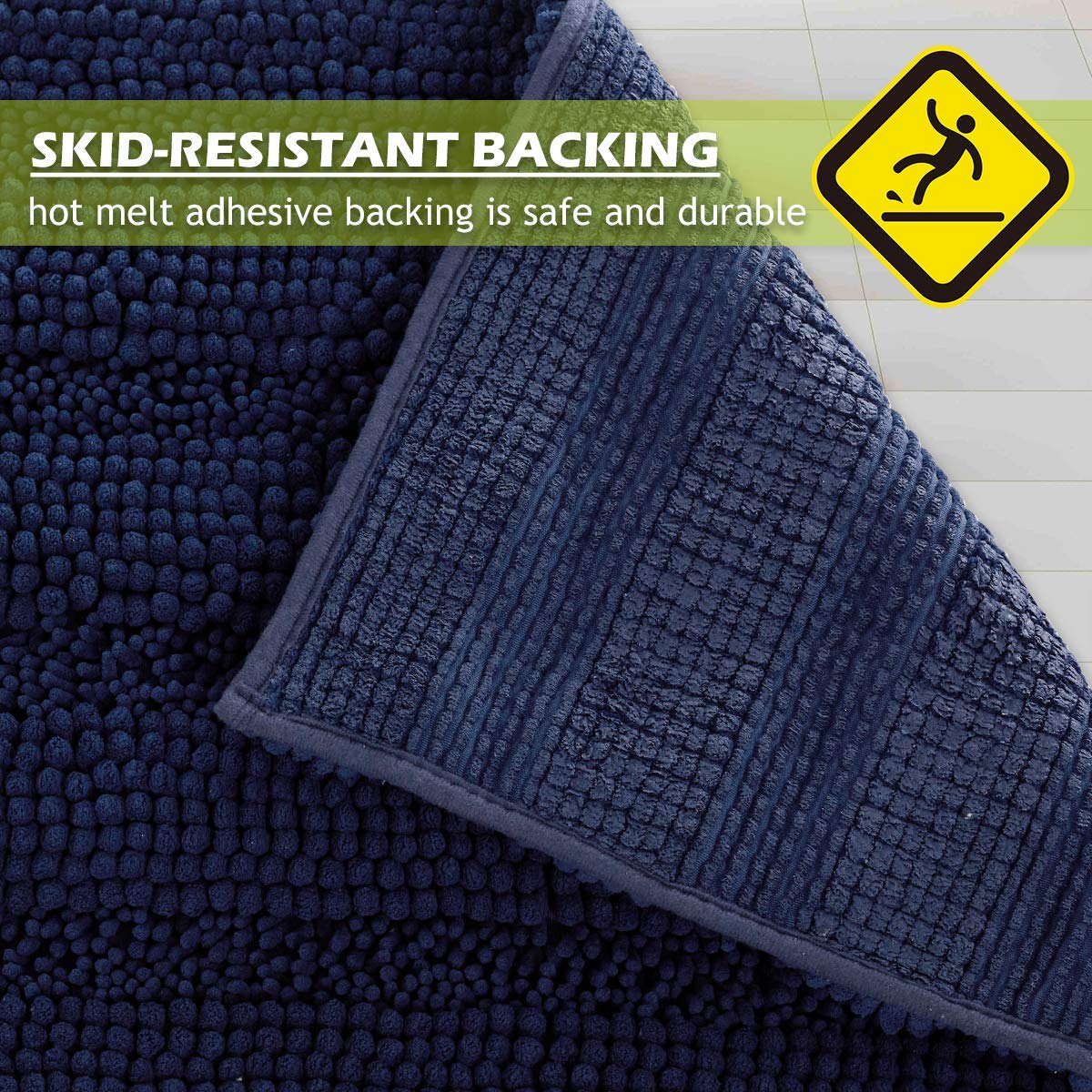 KGORGE Blackout Curtains for Living Room & Bedroom - Thermal Insulated Room Darkening Drapes with Matching Bath Mat Set | Perfect for Home Theater, Nursery, and Shift Workers