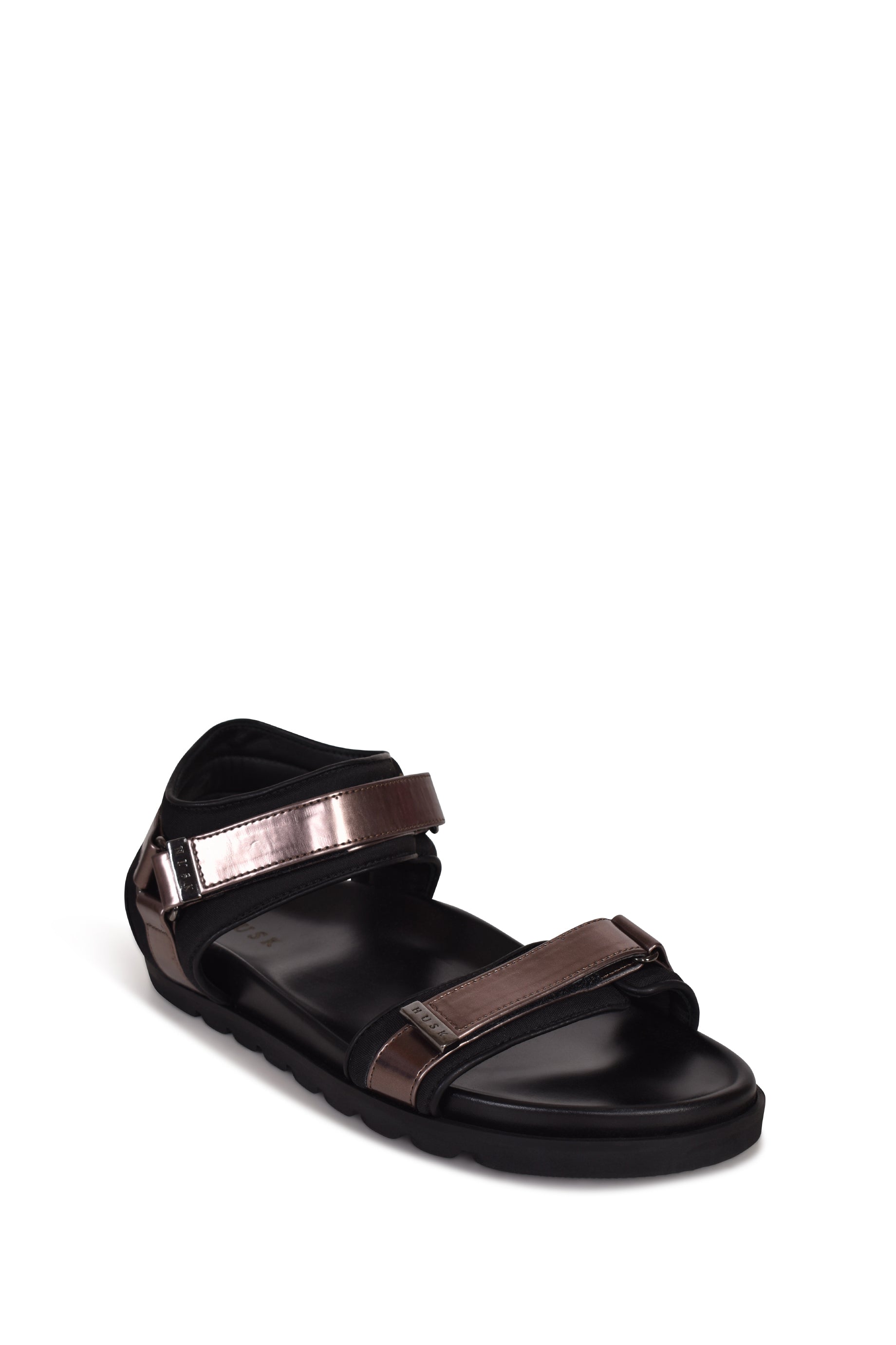 Husk Carnival Slide Sandals in Pewter - Stylish Comfort for Summer Outings, Beach Trips, and Casual Wear