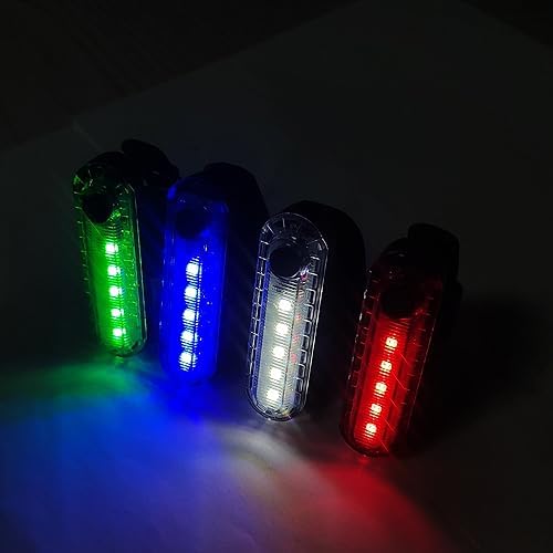 LED Boat Navigation Lights Kit - Rechargeable & Battery Operated Marine Lights for Boats, Kayaks, and Bikes | 4 Light Options (White) | Perfect for Night Fishing, Water Sports & Cycling Safety
