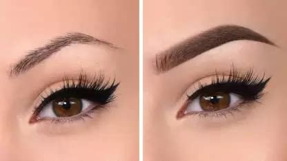 2 in 1 Waterproof Eyebrow Pencil - Smudge Proof & Long Lasting for All-Day Wear - Perfect for Gym, Swimming & Everyday Makeup