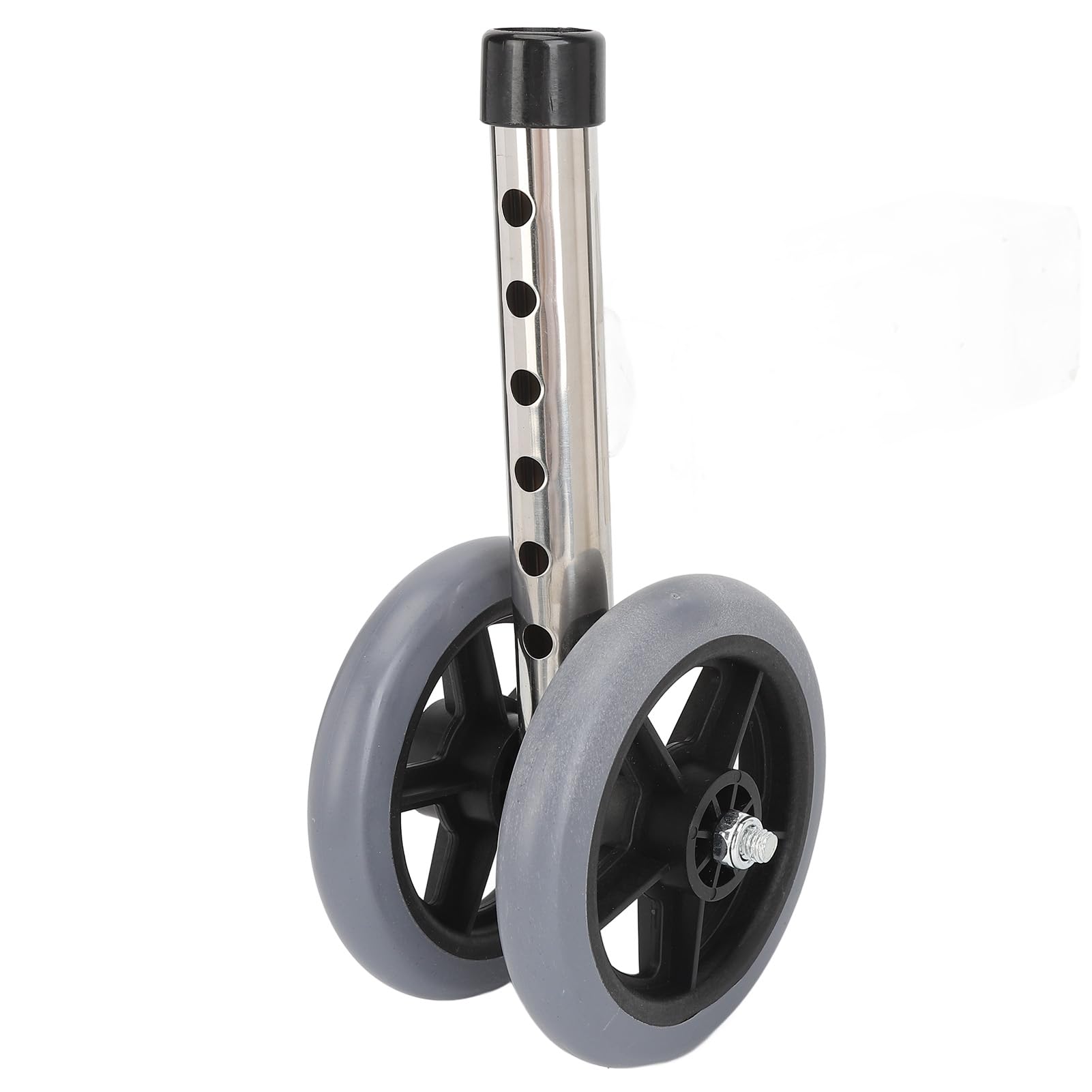 2 Pcs Walker Replacement Wheels - Durable Walking Aid Accessories for Elderly & Mobility Support - Perfect for Indoor & Outdoor Use on Hard Floors & Pavement