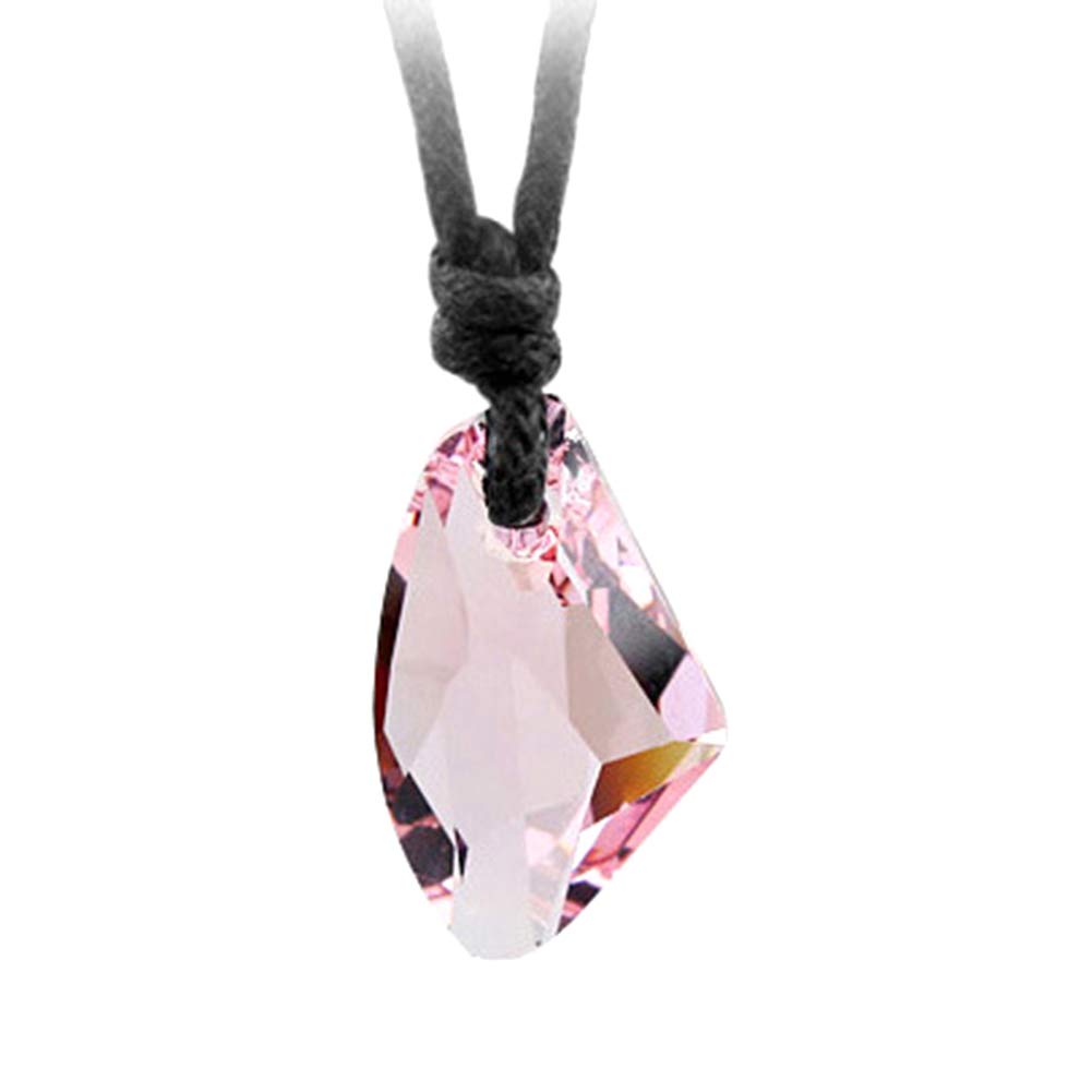 Angel3292 Valentine's Day Necklace for Men & Women - Fashion Adjustable Rope Chain with Faux Crystal Pendant - Romantic Jewelry Gift for Her/Him - Perfect for Anniversaries, Date Nights & Special Occasions