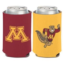 WinCraft Minnesota Golden Gophers Insulated Can Cooler - Keep Drinks Cold for Tailgating, Camping & Outdoor Events