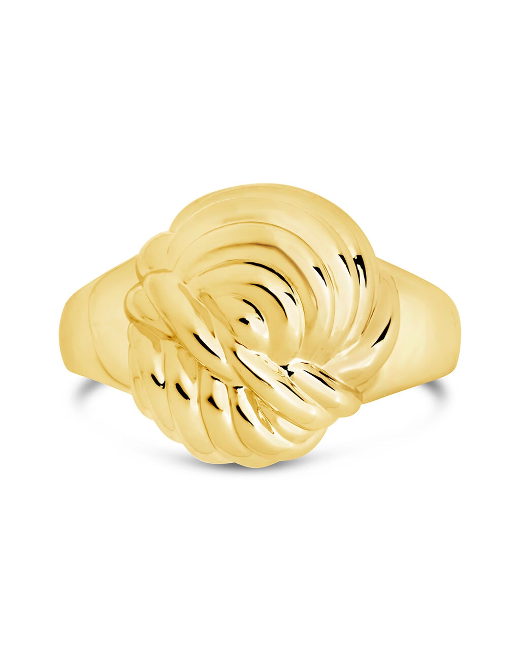Brioche Twist Ring - Elegant Gold-Plated Stackable Ring for Women | Perfect for Everyday Wear, Layering & Special Occasions