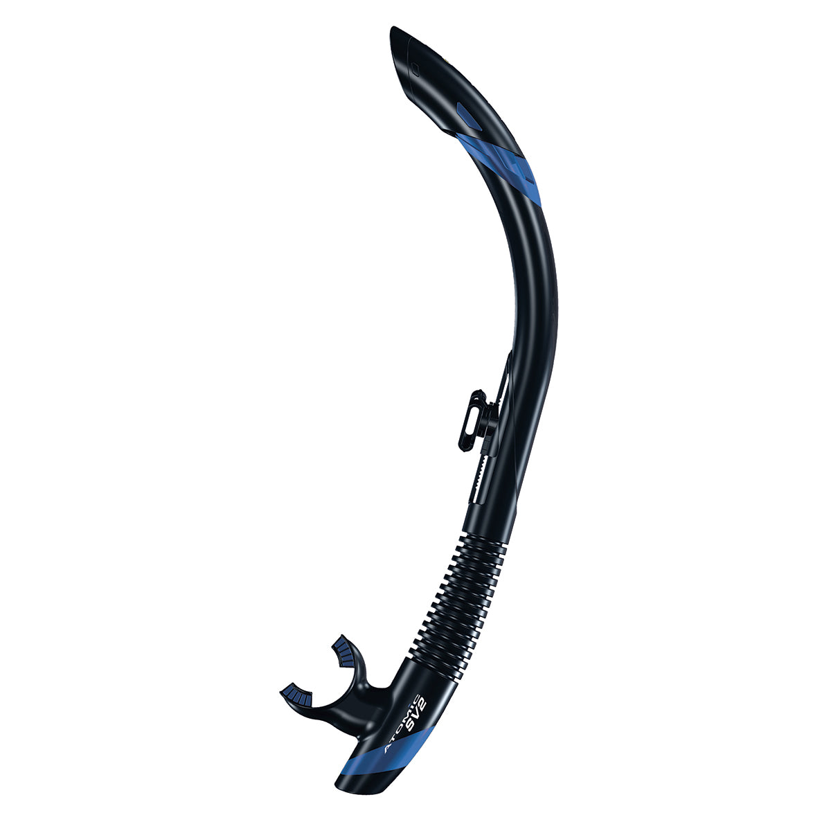 Atomic Aquatics SV2 Flex Snorkel - Comfortable & Durable Snorkeling Gear for Scuba Diving, Swimming & Underwater Exploration