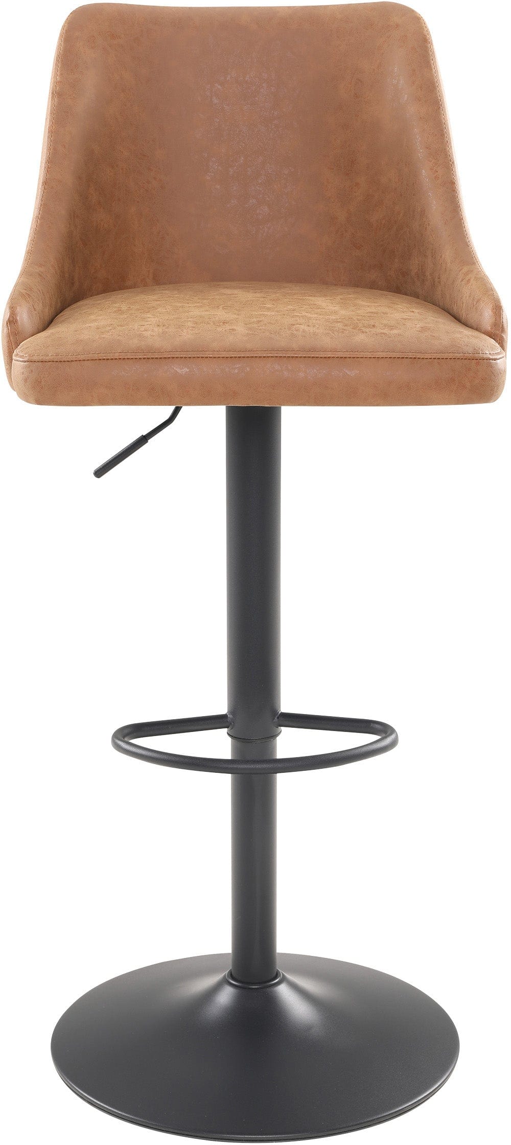 Office Star Sylmar Height Adjustable Stool with Back Support - Ergonomic Swivel Chair for Home Office, Kitchen Counter, Bar & Workstation - Black Mesh Seat [SYL]