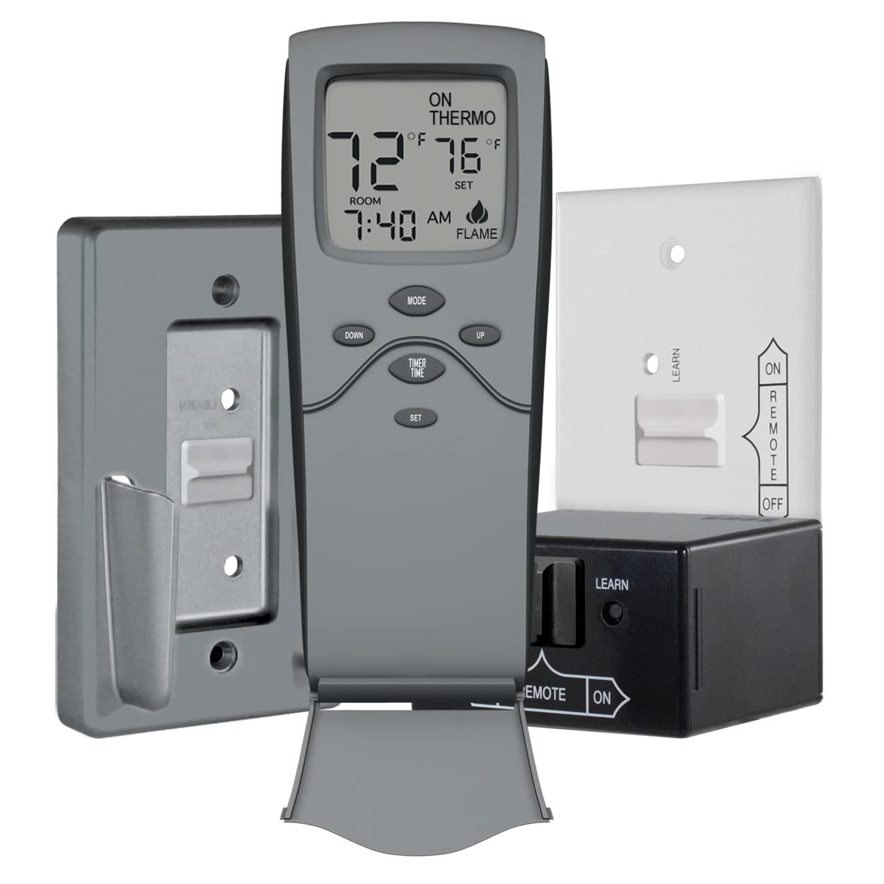Skytech SKY-3301 Fireplace Remote Control with Timer & Thermostat - Wireless Fireplace Remote for Gas & Electric Fireplaces, Perfect for Living Room, Bedroom & Patio Heating