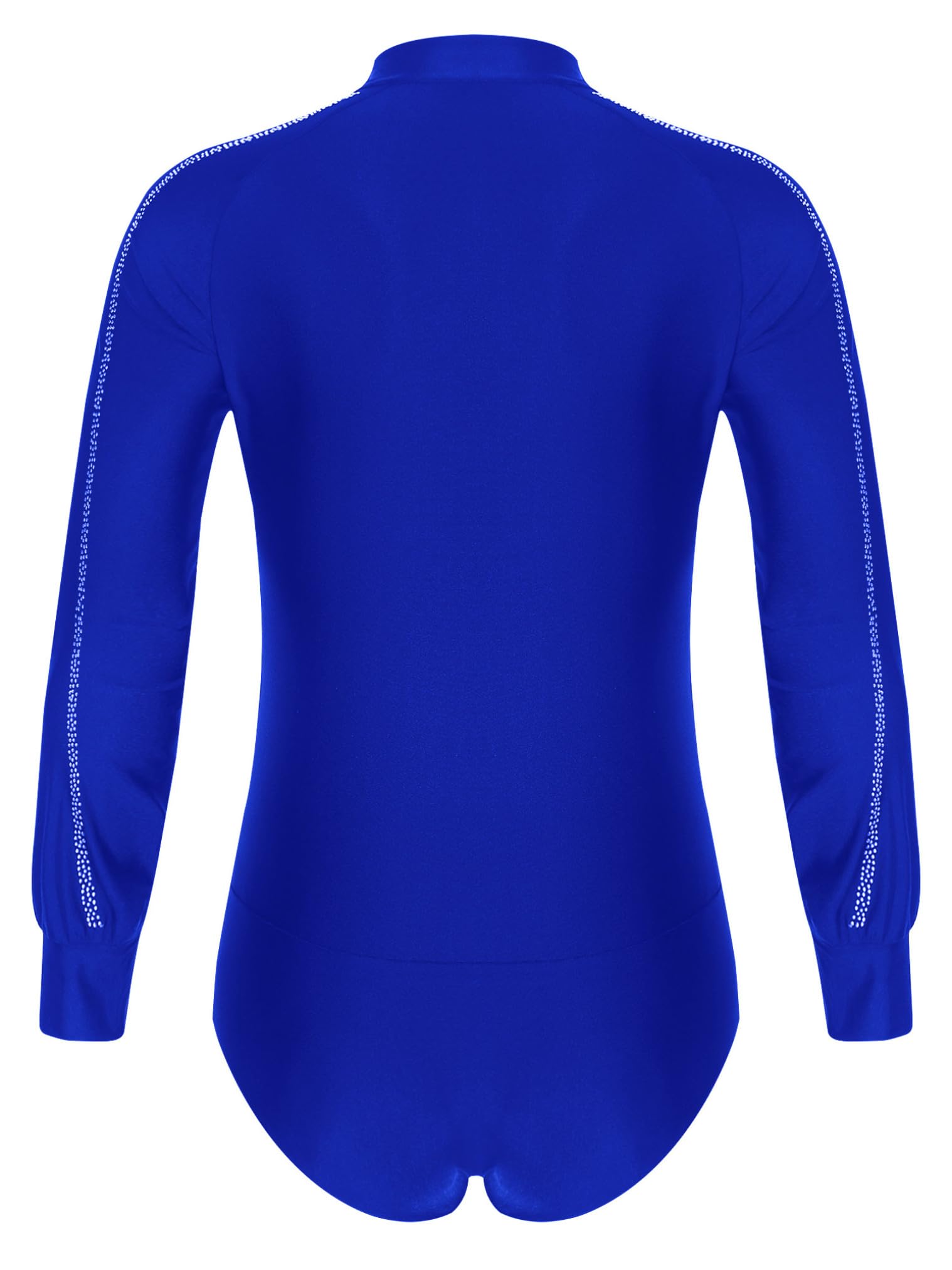 Men's Shiny Latin Tango Dance Shirt - Stretchable Leotard Unitard Bodysuit for Ballroom Dancing | Perfect for Salsa, Tango Performances & Dance Competitions