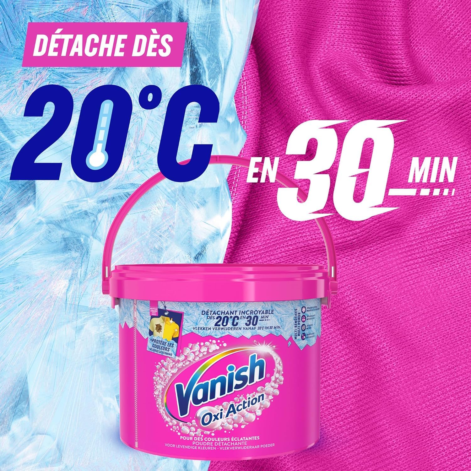Vanish Oxi Action Stain Remover Powder - 3 Pack (2.7kg Each) | Effective at 20°C | Laundry Stain Removal for Clothes, Carpets & Upholstery