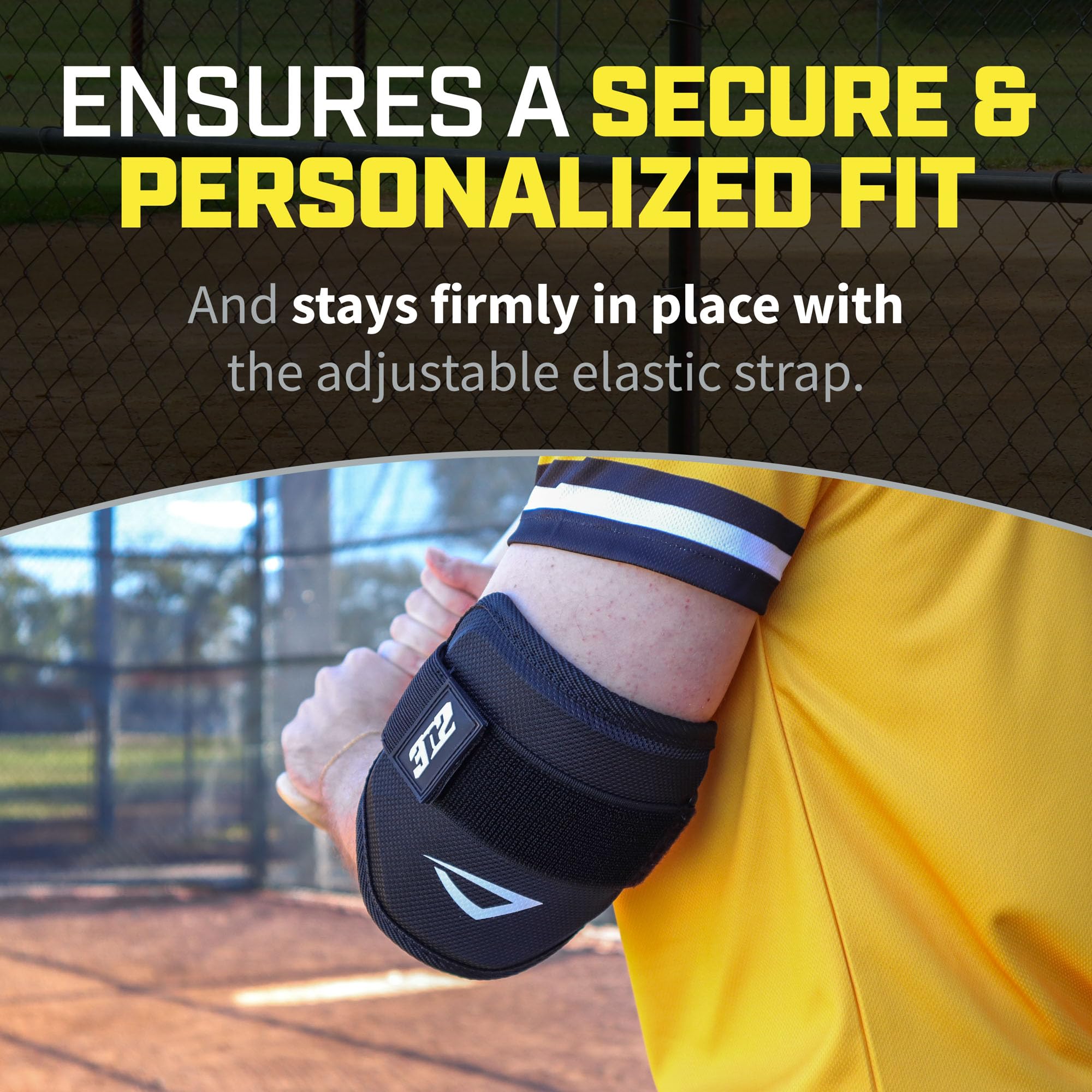 3N2 Batters Elbow Guard - Adjustable Protective Elbow Pad for Baseball & Softball Players - Lightweight Comfortable Arm Protection for Hitting & Pitching - Perfect for Training, Games & Practice Sessions