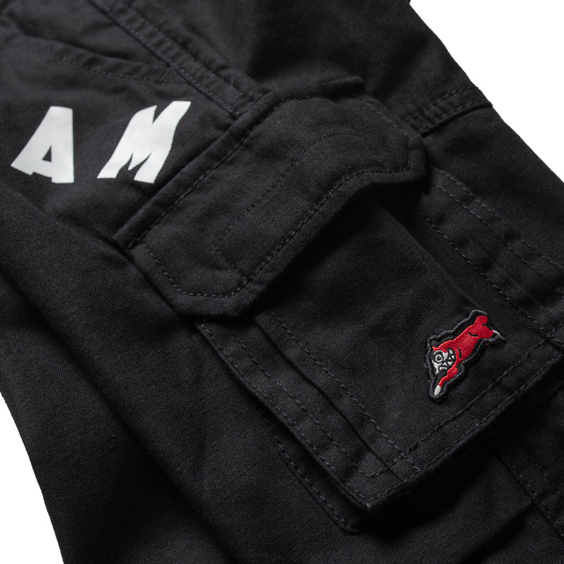 Kids Ice Cream Print Maple Cargo Pants - Black | Stylish & Comfortable Playwear for Boys & Girls | Perfect for Outdoor Adventures & Casual Wear