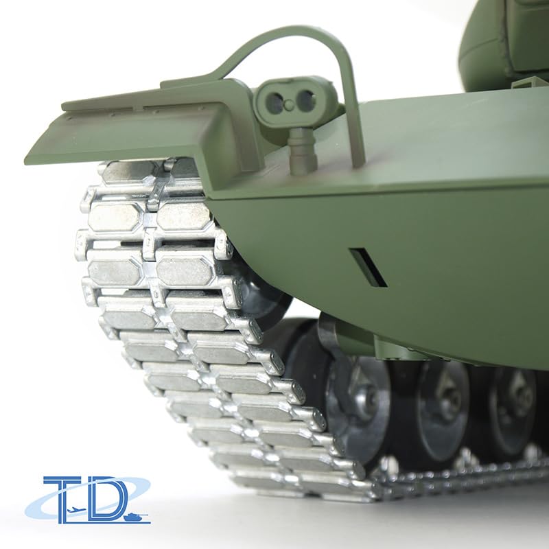 1/16 TOUCAN RC M60A3 USA Tank - Remote Control Hobby Model with BB Shooting, Infrared Battle System, Metal Wheels & Barrel Recoil - Perfect for Military Enthusiasts & Outdoor RC Battles