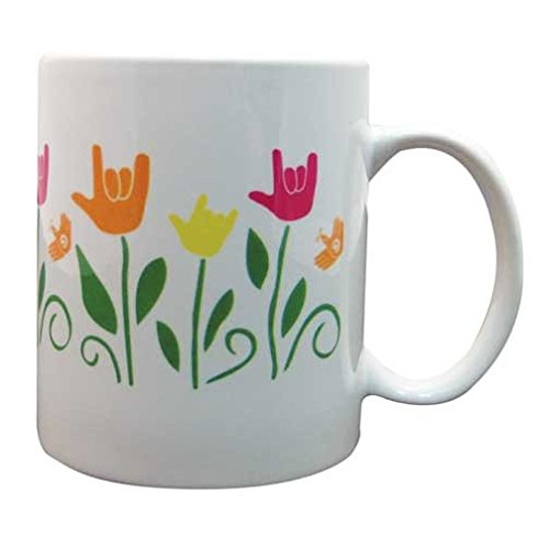 ILY Garden Ceramic Coffee Mug with Handle - 12oz Porcelain Tea Cup for Home, Office & Outdoor Use - Perfect for Coffee, Tea & Hot Beverages