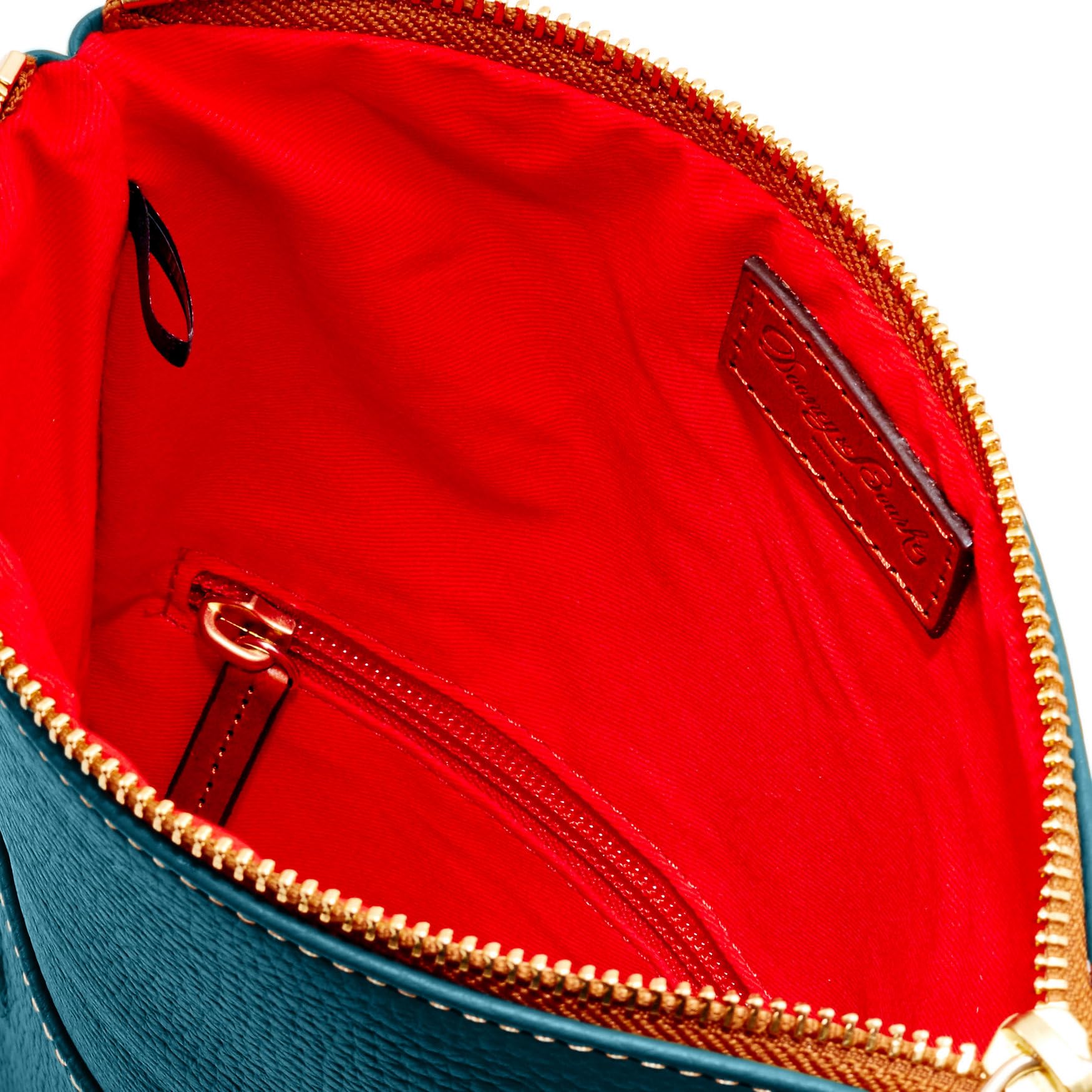 Dooney & Bourke Women's Small Pebble Grain Leather Foldover Crossbody Bag with Adjustable Strap | Fashionable Zip Purse for Everyday Use, Work & Travel
