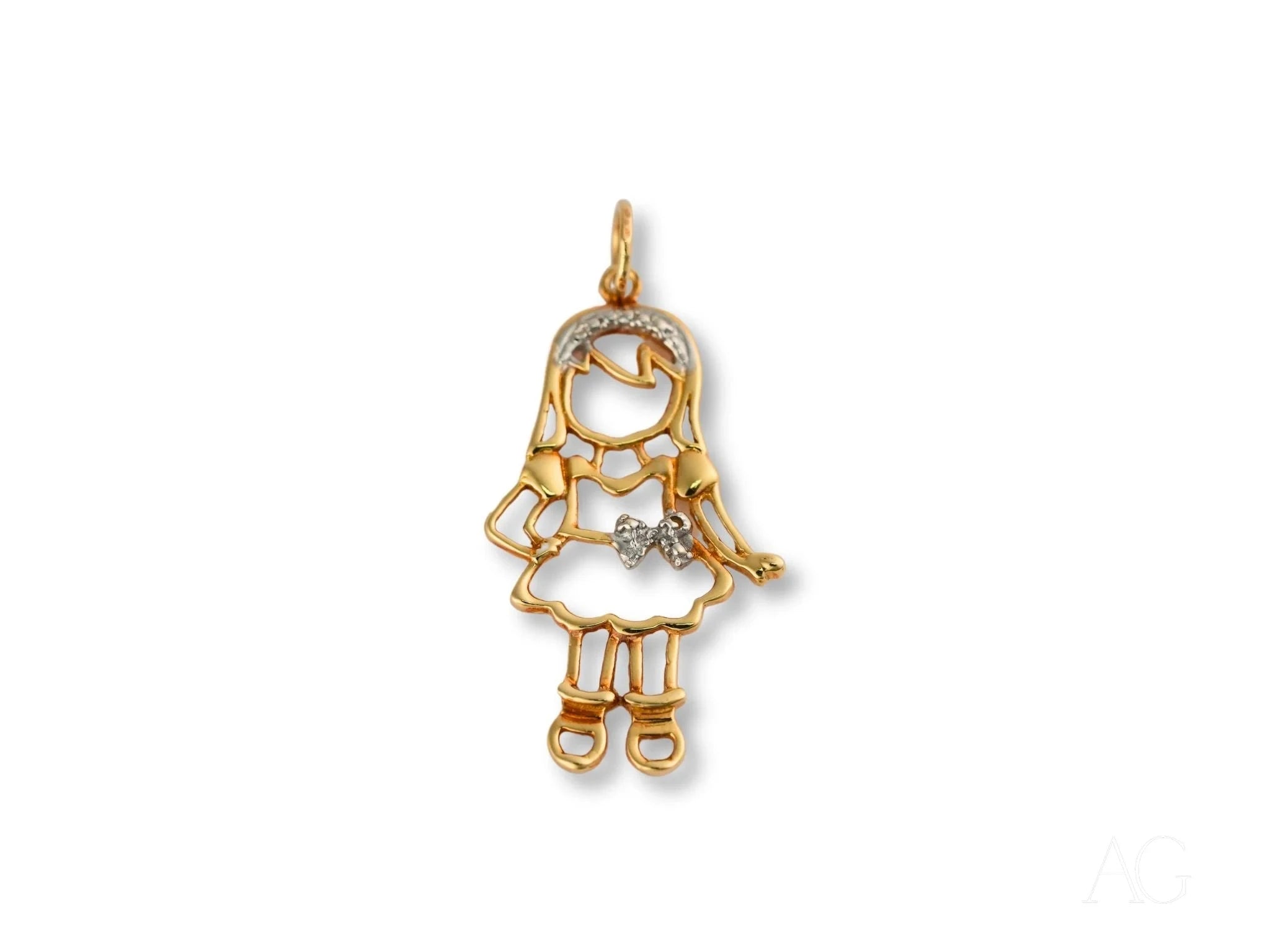 Golden Cherish: Elegant Baby Boy & Girl Pendant Necklace - Perfect Christening Gift, Birthday Present & Keepsake Jewelry for Newborns