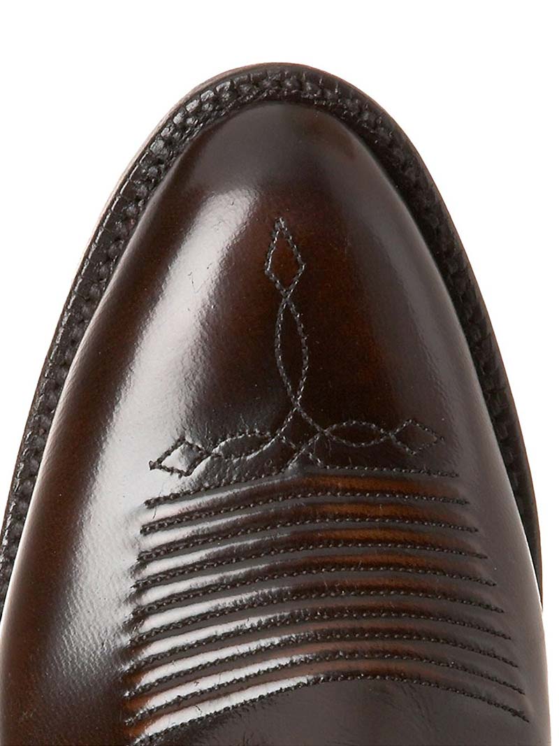 Lucchese L1507.63 Men's Classic Goat Leather Western Boots - Brown Brush Off - Durable Cowboy Boots for Riding, Work & Casual Wear