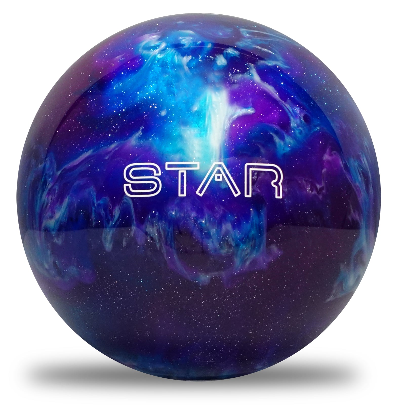 Elite Star Purple Royal Silver Bowling Ball - Professional Performance for Strikes & Spares | Perfect for League Play & Tournaments