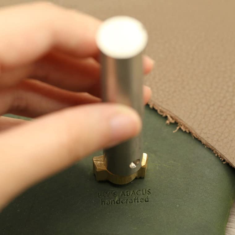 Custom Logo Leather Interchangeable Stamp - Personalized Maker's Mark for Leather Crafting, DIY Leatherworking, Branding & Embossing - Perfect for Leather Wallets, Belts, Journals & Handmade Gifts