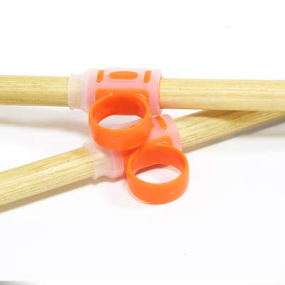 SD-10 Drumstick Control Aid - 5# White & Orange Drumstick Controller for Drummers - Perfect for Practice, Live Performances, and Studio Recording