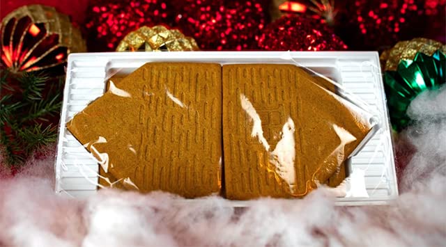 Nyakers Pepparkakor Swedish Gingerbread House Kit for Kids - Vegan Ginger Snaps, Dairy-Free Holiday Cookies - Christmas & Thanksgiving Food Gift (10.58Oz) - Perfect for Family Baking, Holiday Parties & Festive Decorations