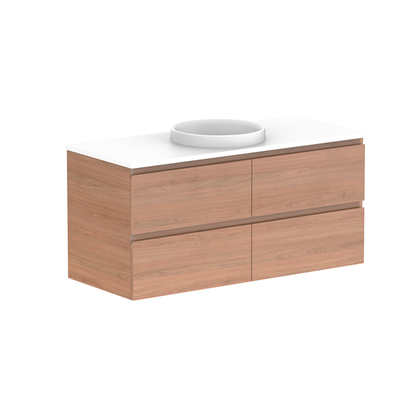 ADP Glacier Pro All Drawer Twin Vanity with Caesarstone Countertop - Modern Bathroom Vanity Set with Soft Close Drawers for Master Bath & Guest Bath Remodel