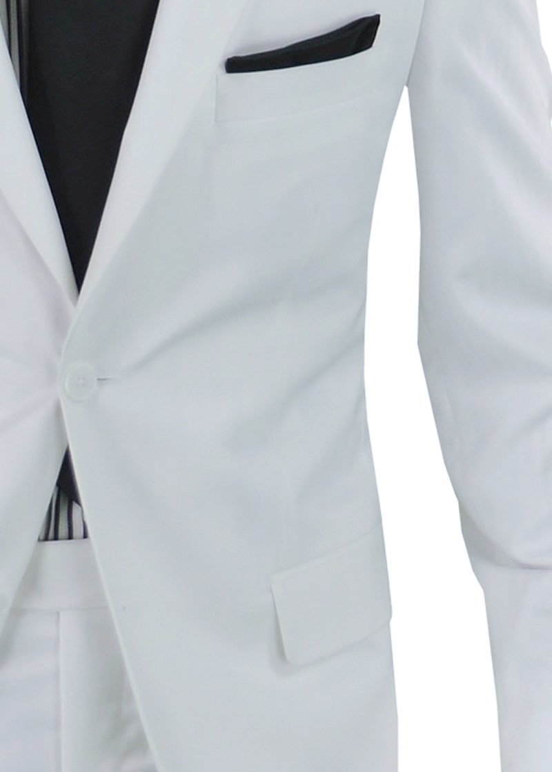 Premium GN Men's 2-Piece Suit Set - Slim Fit Business Blazer & Dress Pants - Formal Office Attire, Wedding & Special Occasion Outfit