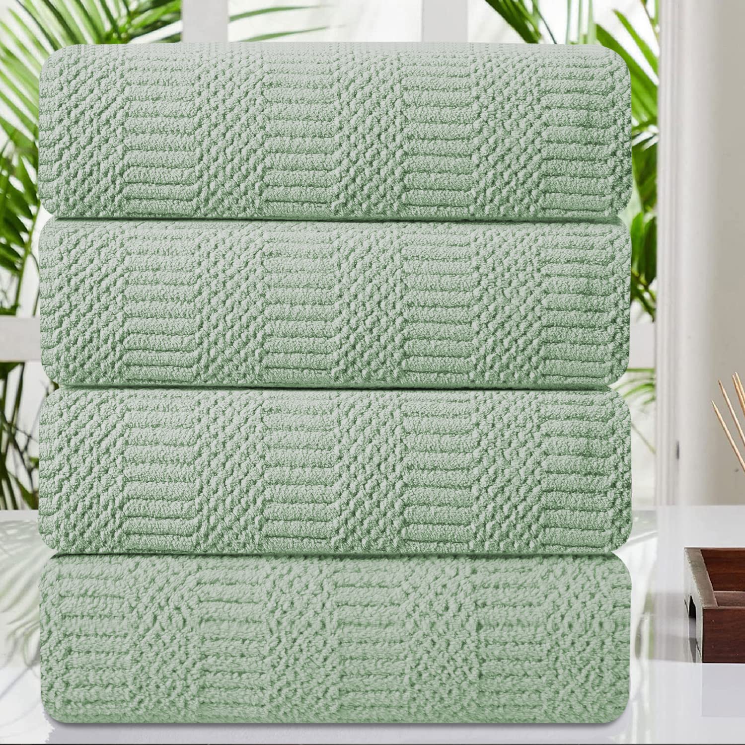 Premium 4-Piece Oversized Bath Towel Set - 35